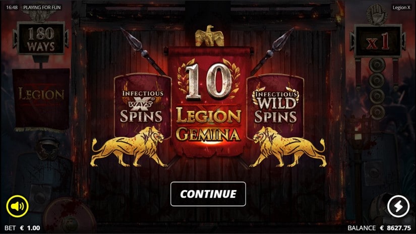 Legion X slot screen 6