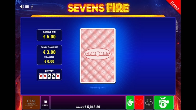 Sevens Fire slot screen 4