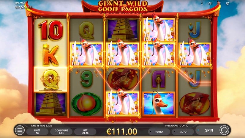 Giant Wild Goose Pagoda slot screen 5