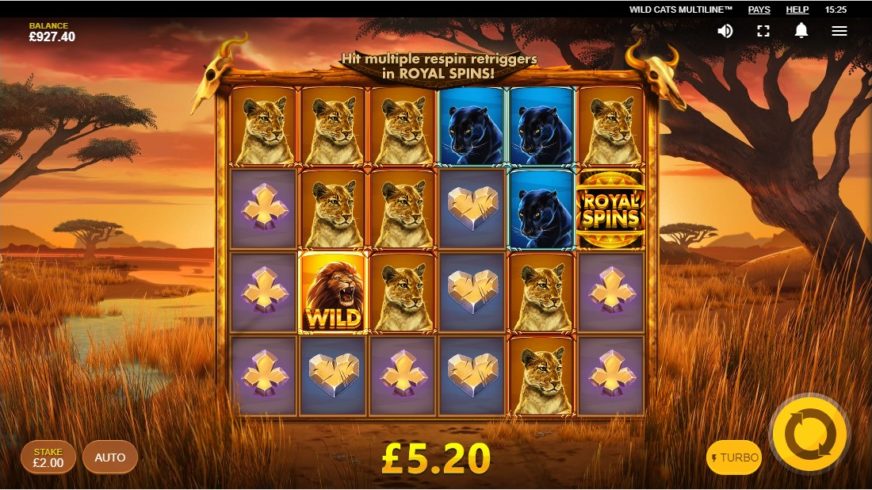 Wild Cats Multiline™ slot screen 3