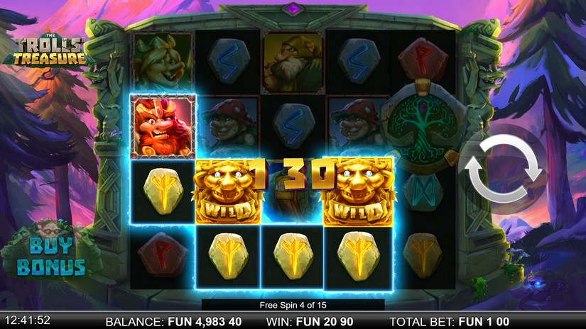 The Trolls’ Treasure slot screen 6