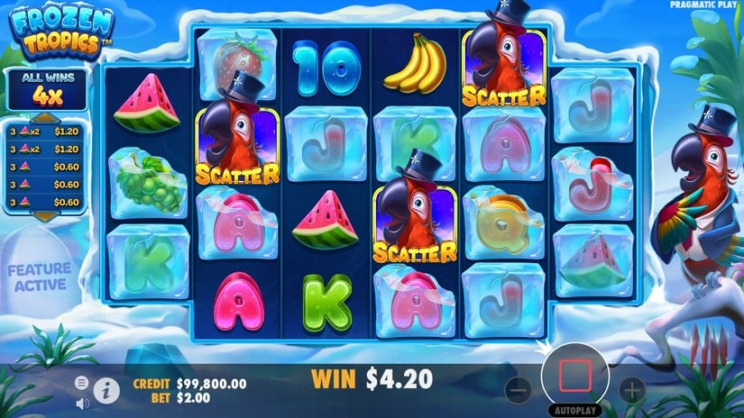 Frozen Tropics slot screen 2