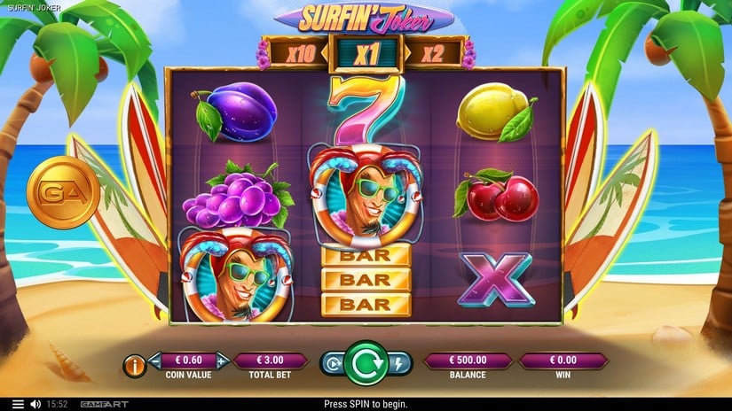 Surfin’ Joker slot screen 1