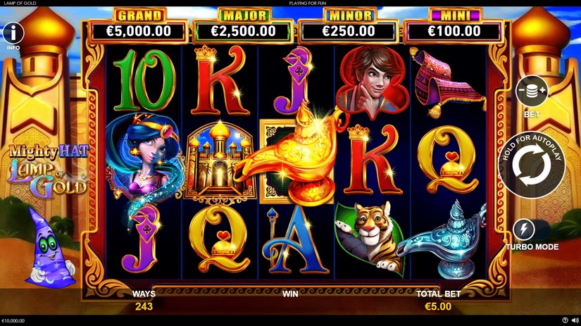 Mighty Hat Lamp Of Gold slot screen 1