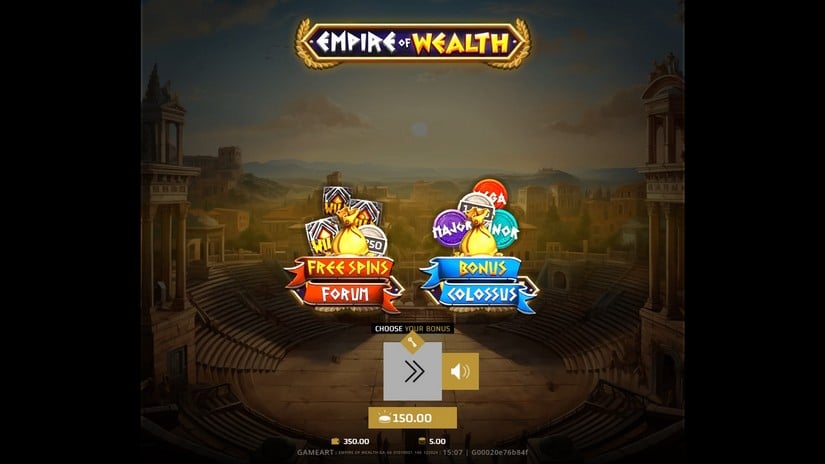 Empire of Wealth slot screen 3