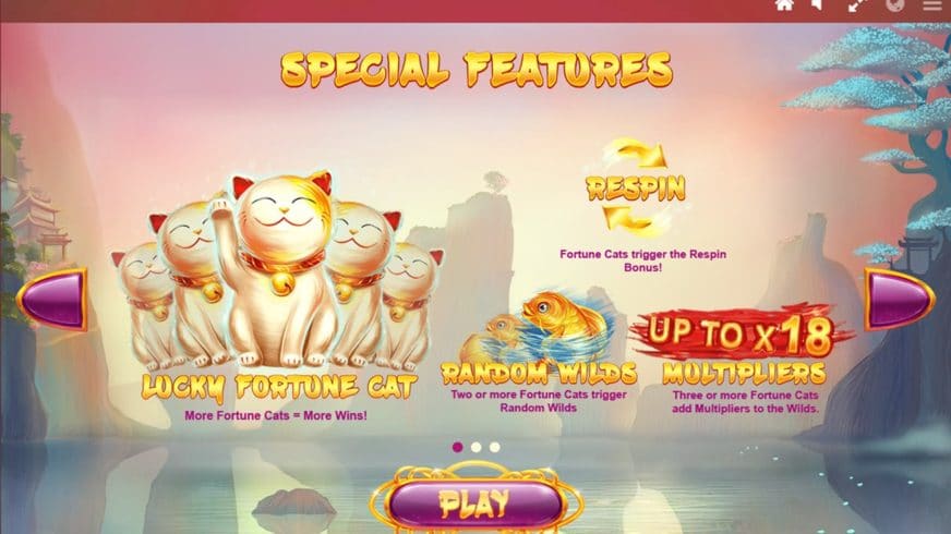 Lucky Fortune Cat slot screen 2
