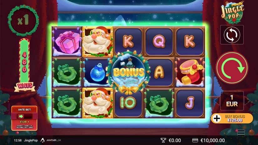JinglePop slot screen 1