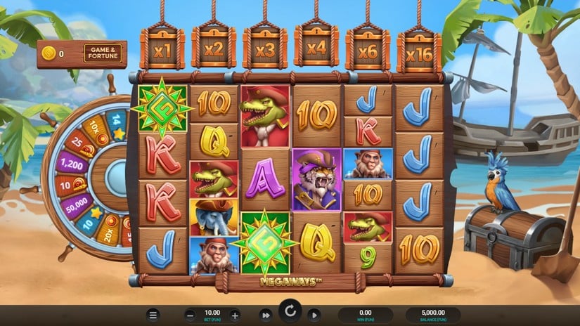 Wild Buccaneers Megaways slot screen 1