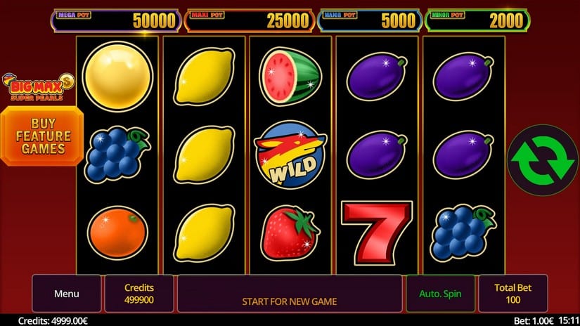 Big Max Super Pearls slot screen 1