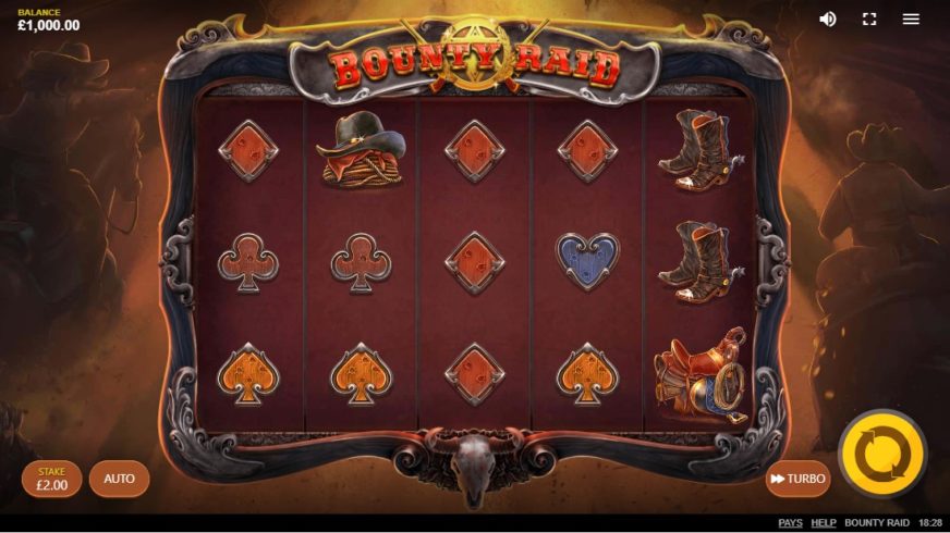Bounty Raid slot screen 1