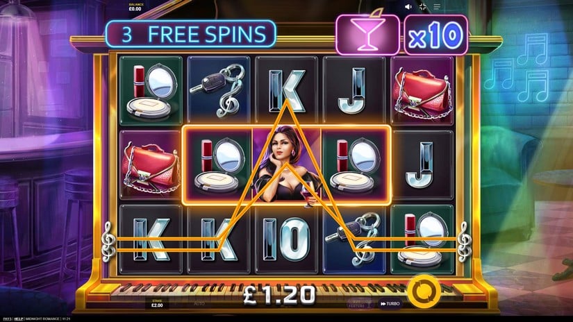 Midnight Romance slot screen 4