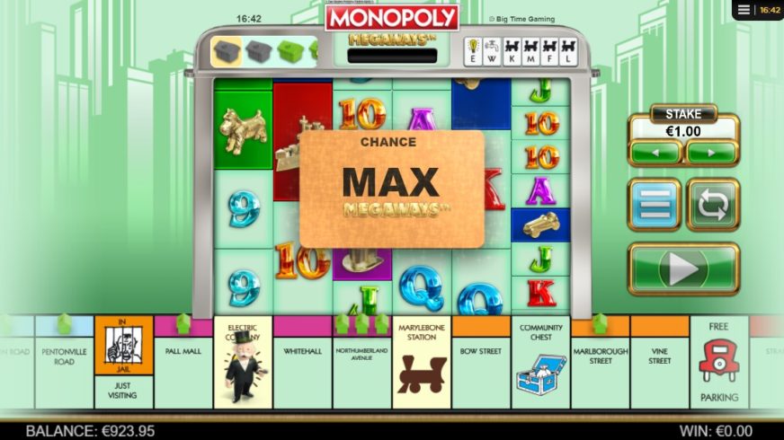 Monopoly Megaways slot screen 3
