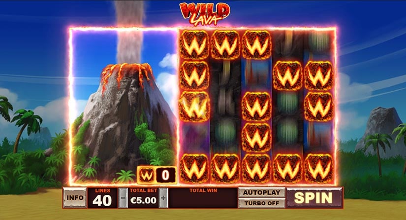 Wild Lava slot screen 5