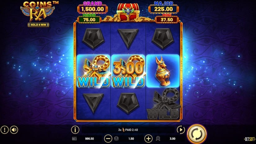 Coins of Ra slot screen 3
