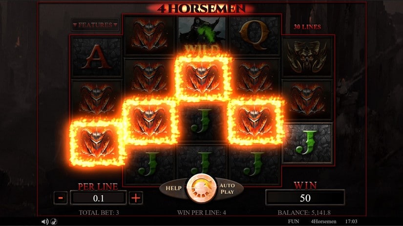 4 Horsemen slot screen 6