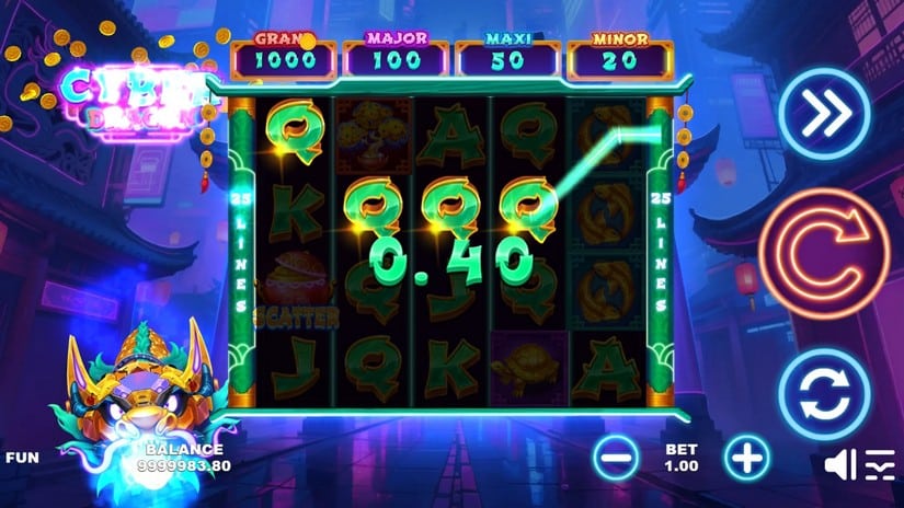 Cyber Dragon slot screen 5