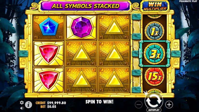 Aztec Gems slot screen 1