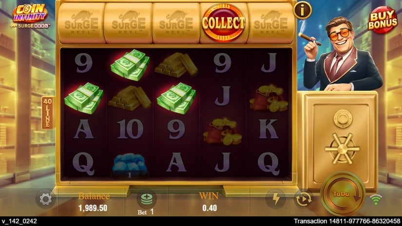 Coin infinity Surge Reel slot screen 3