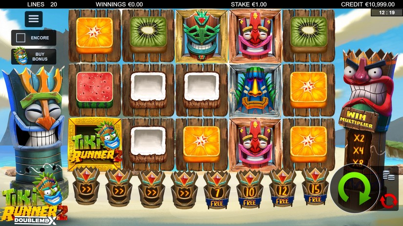 Tiki Runner 2 DoubleMax slot screen 1