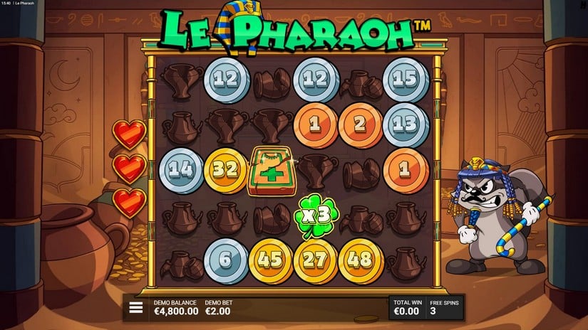 Le Pharaoh slot screen 6