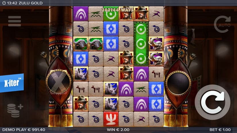 Zulu Gold slot screen 5