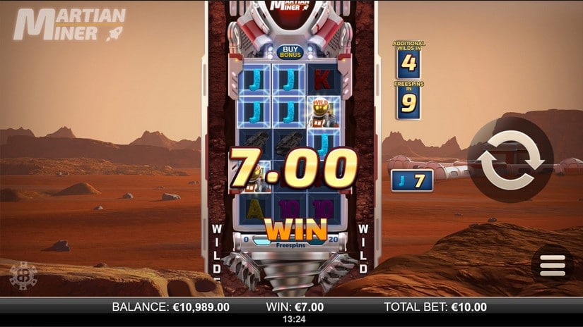 Martian Miner Infinity Reels slot screen 1