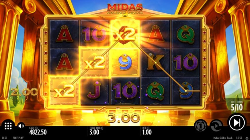 Midas Golden Touch slot screen 2
