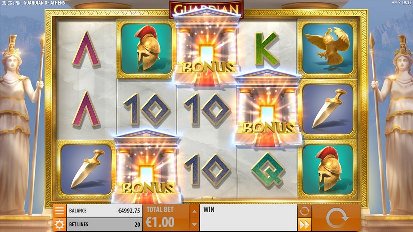 Guardian of Athens slot screen 2