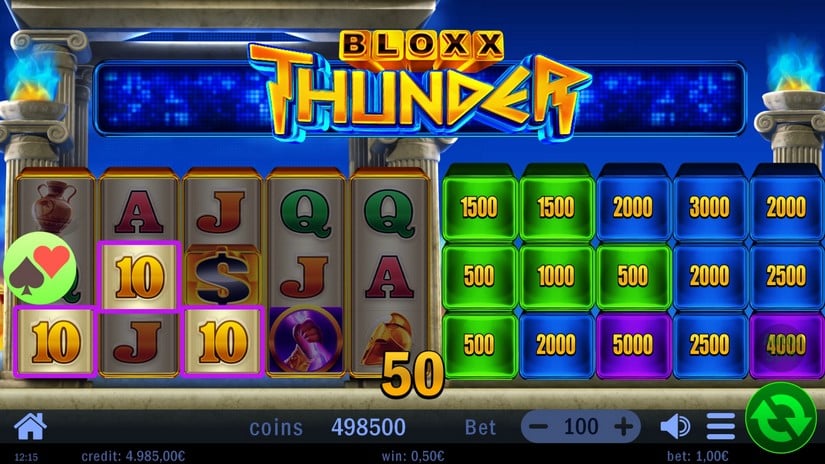 Bloxx Thunder slot screen 3