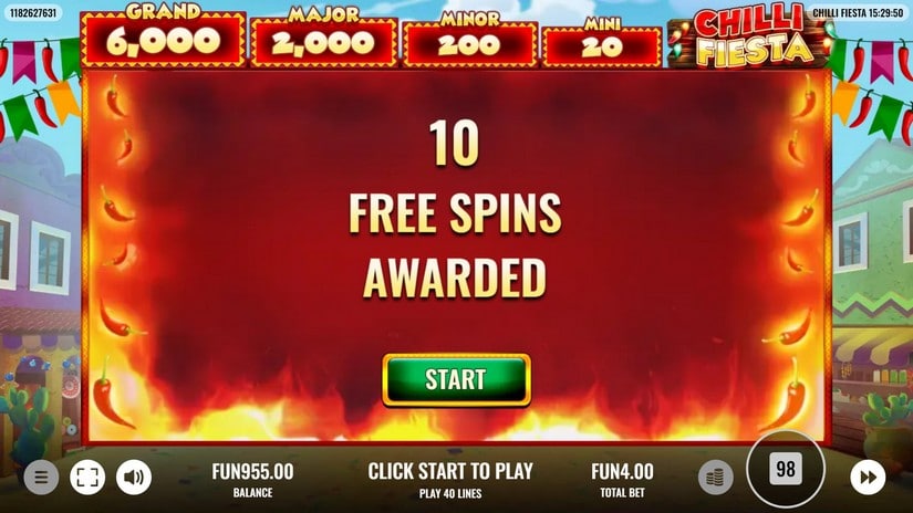 Chilli Fiesta slot screen 4