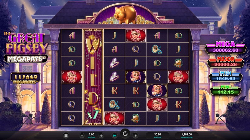 The Great Pigsby Megapays slot screen 3