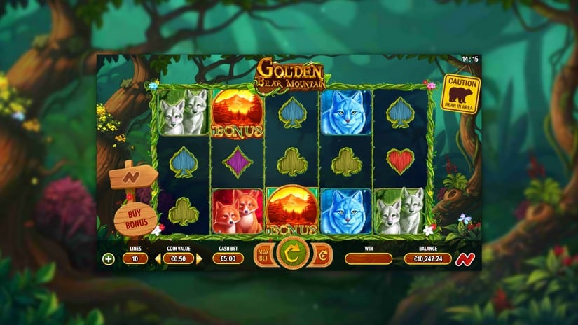 Golden Bear Mountain slot screen 1