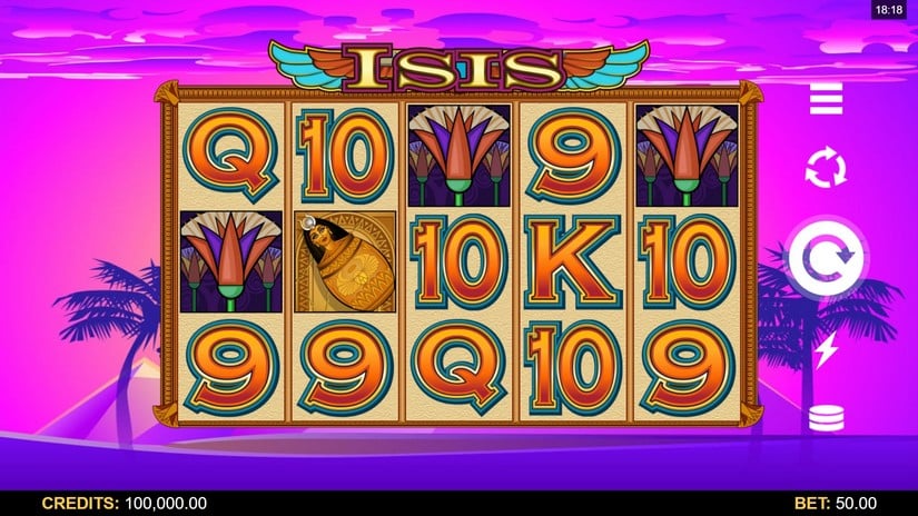 Isis slot screen 1
