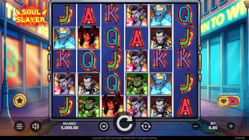 Soul Slayer slot screen 1