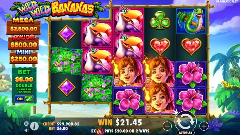 Wild Wild Bananas slot screen 3
