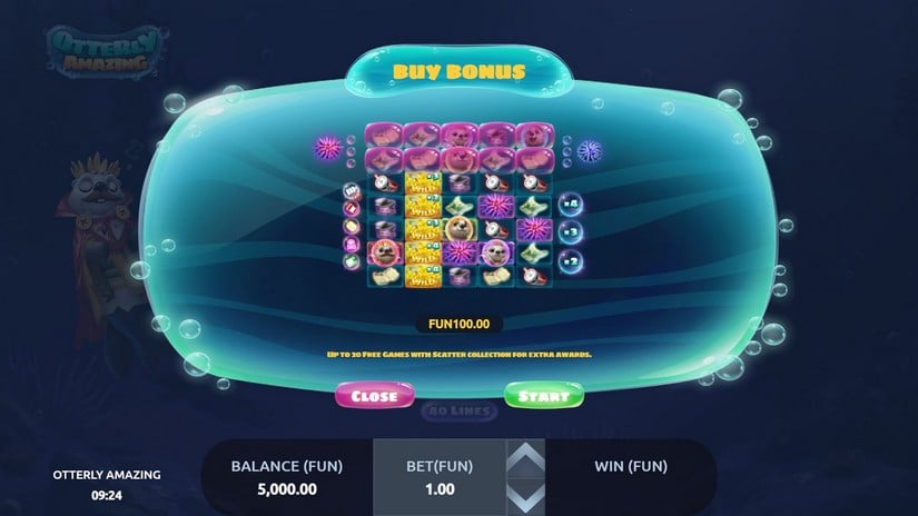 Otterly Amazing slot screen 2