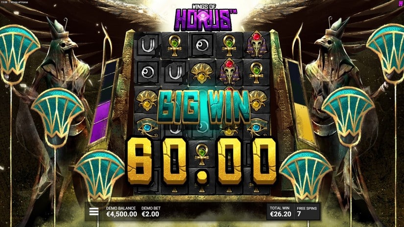 Wings of Horus slot screen 5