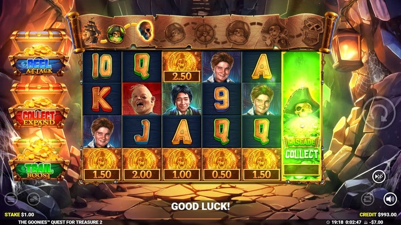 The Goonies Quest for Treasure 2 slot screen 6