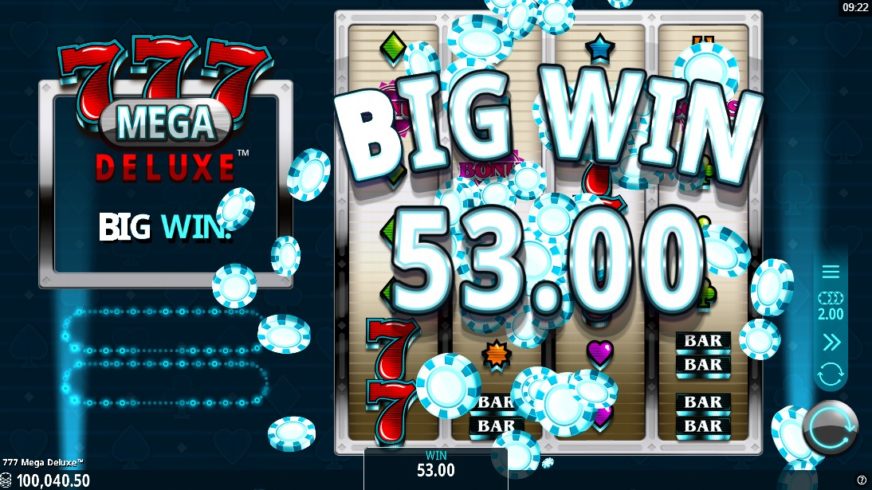 777 Mega Deluxe slot screen 5