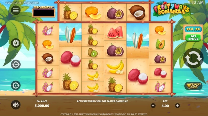 Fruityways Bonanza Megaways slot screen 1