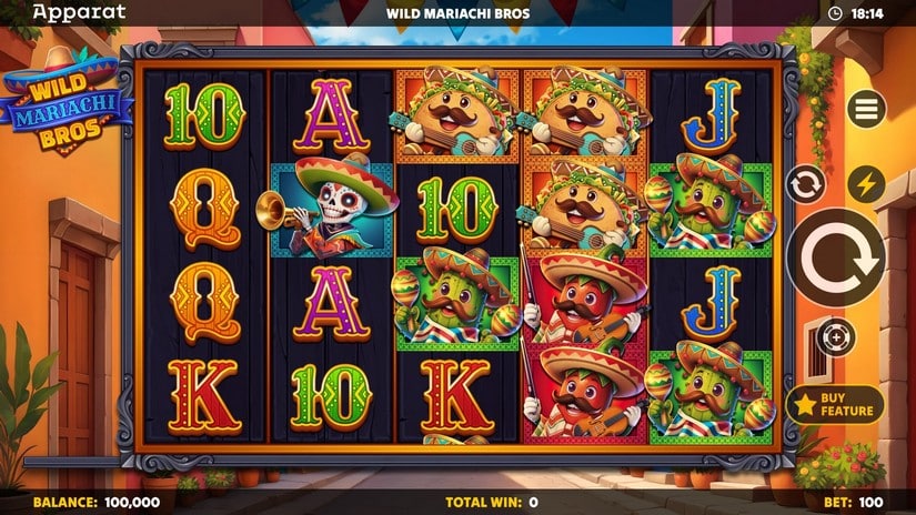 Wild Mariachi Bros slot screen 1