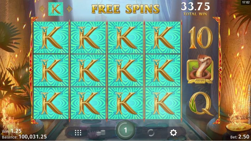 Book of Atem slot screen 4