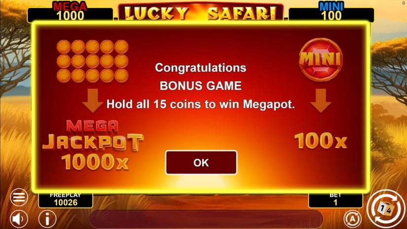 Lucky Safari Hold And Win slot screen 4