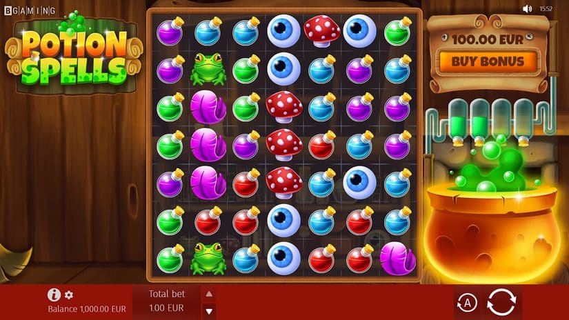 Potion Spells slot screen 1