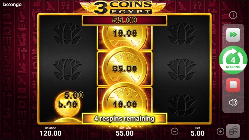 3 Coins: Egypt slot screen 3