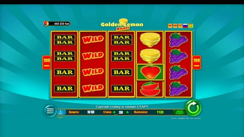 Golden Lemon Deluxe slot screen 3