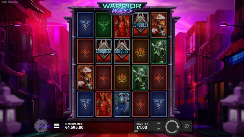 Warrior Ways slot screen 3