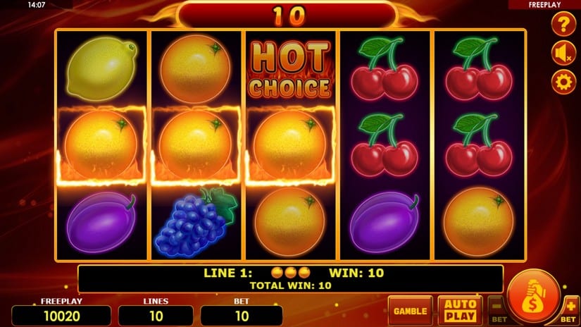 Hot Choice Deluxe slot screen 4