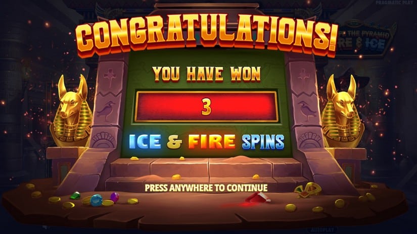 Escape the Pyramid – Fire & Ice slot screen 3