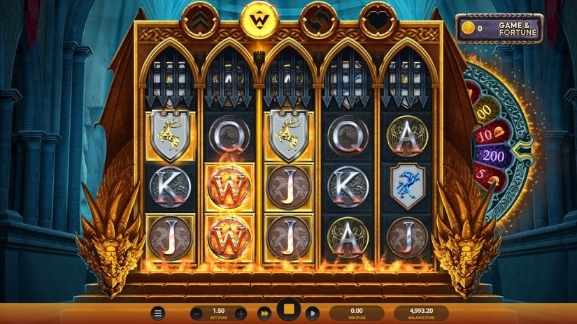 Temple of Fury Dream Drop slot screen 3